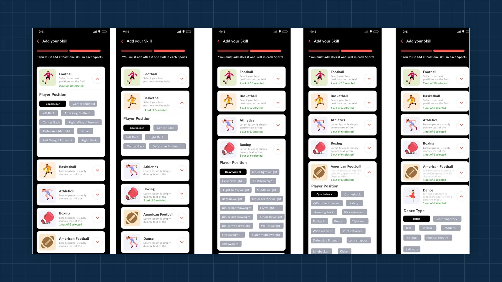 Screenshot of MPAC Sports Academy App